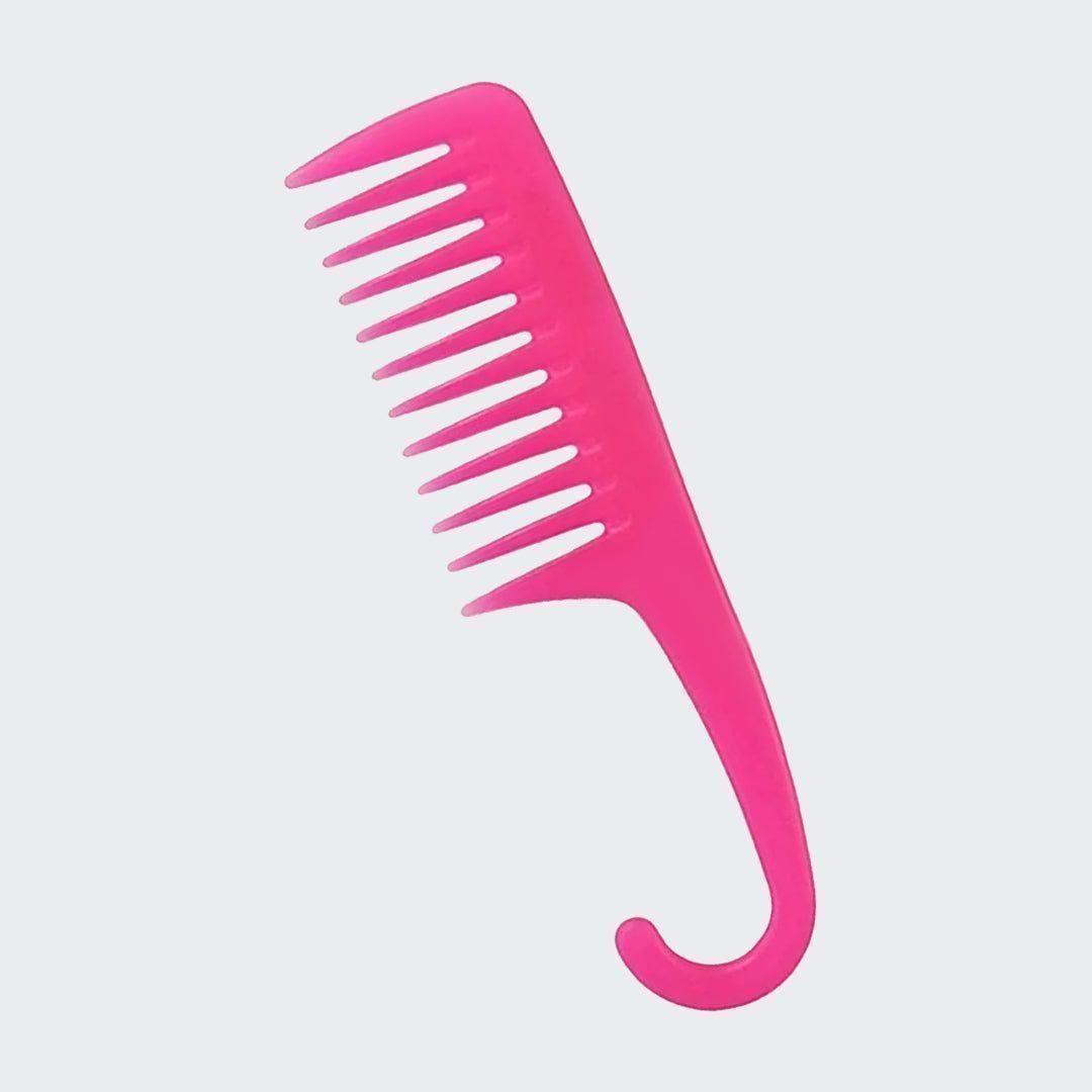 Pink Wide Tooth Shower Comb. Every woman should have one of these in the shower!