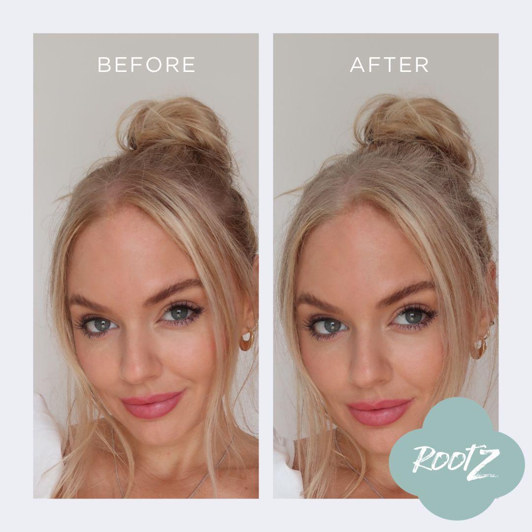 RootZ before and after #colour_light-blonde