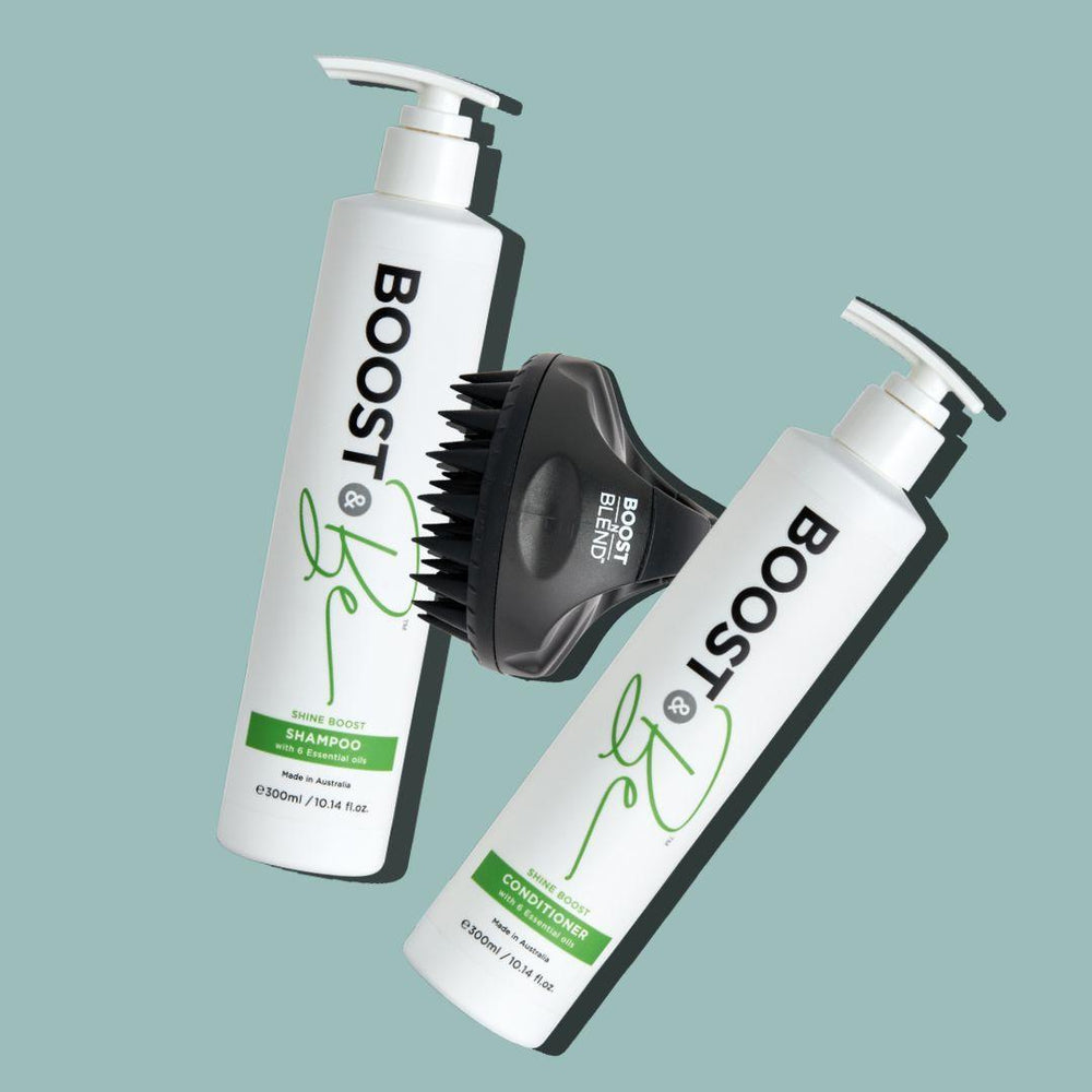 Shine Boost Shampoo and Conditioner Scalp Massager