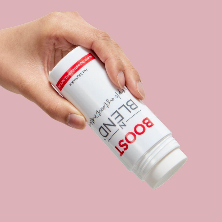 Boost N Blend hair fibres hand sprinkle #colour_dusky-dark-brown