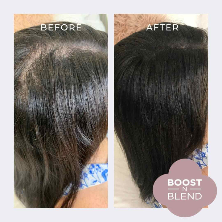 Boost N Blend Before and After #colour_midnight-shadow-black