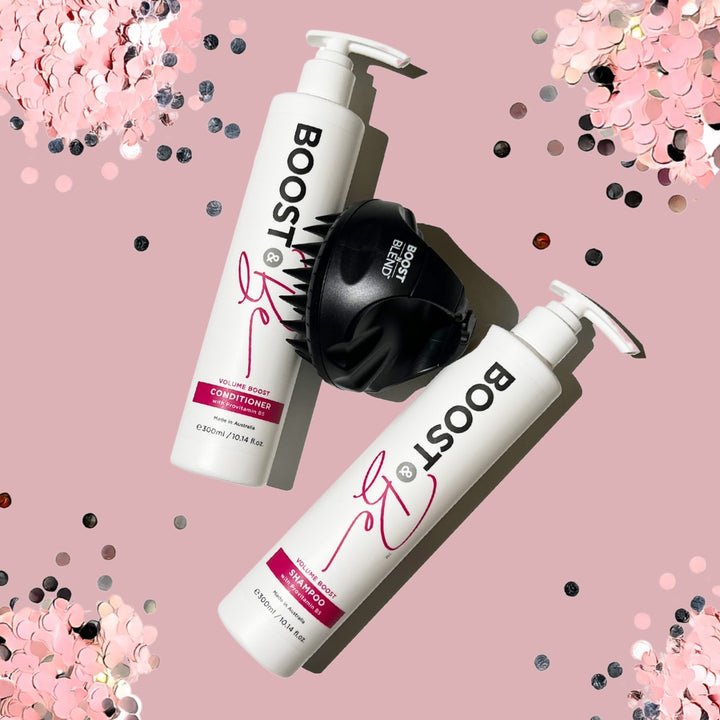 FREE Scalp Massager with Volume Shampoo & Conditioner DUO