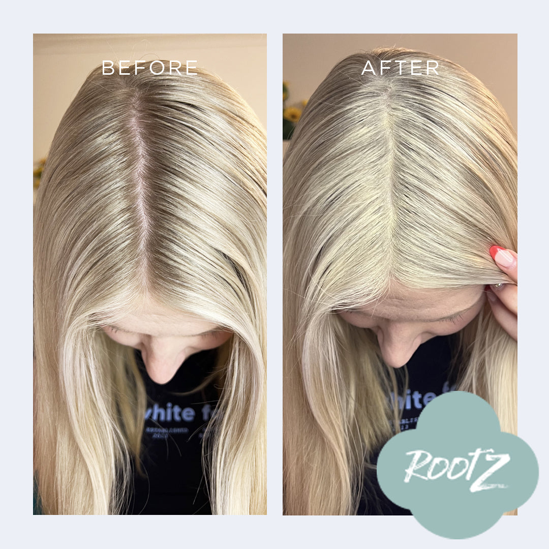 RootZ before and after #colour_light-blonde
