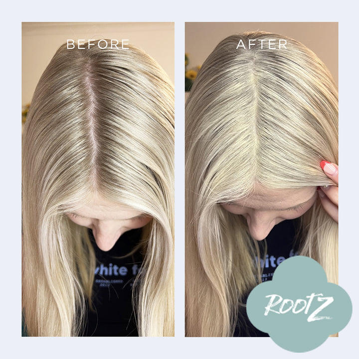 RootZ before and after #colour_light-blonde
