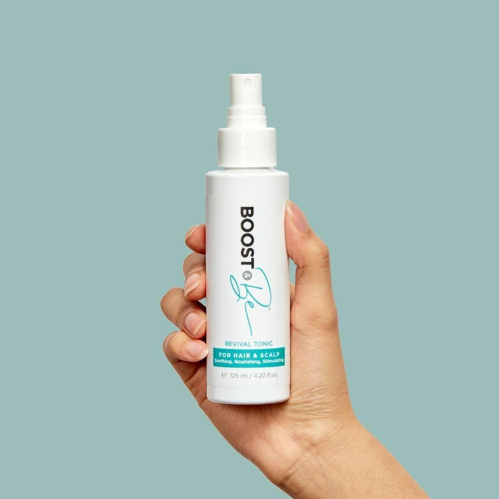 Boost & Be REvival Tonic hand shot
