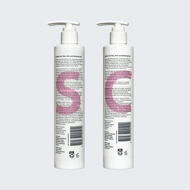 Boost & Be Volume Shampoo and Conditioner Back Shot