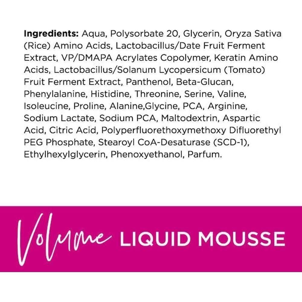 Boost & Be Volume Liquid Mousse Ingredients