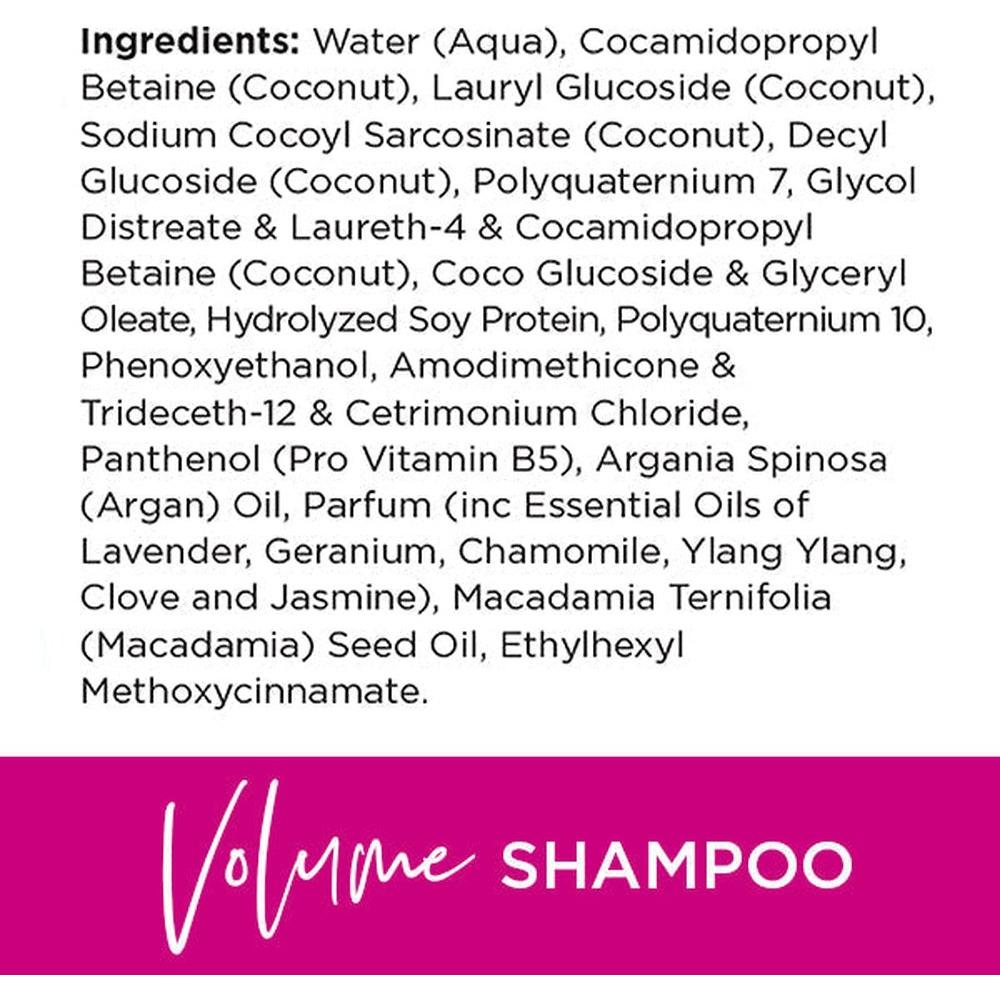 Boost & Be Volume Shampoo and Conditioner Ingredients